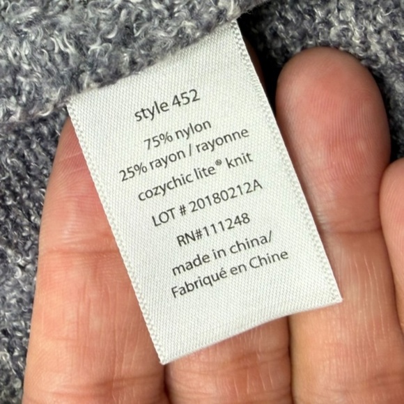 Barefoot Dreams CozyChic Lite Circle Cardigan 452 - Picture 7 of 12